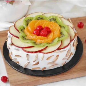 Fresh Fruit Almond Cake